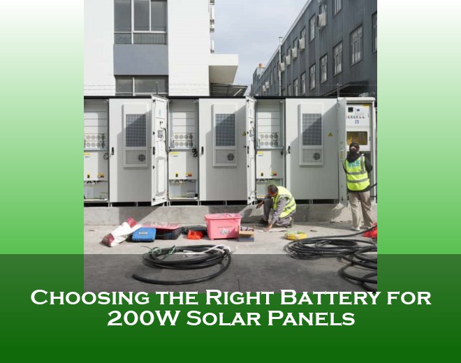 Choosing the Right Battery for 200W Solar Panels